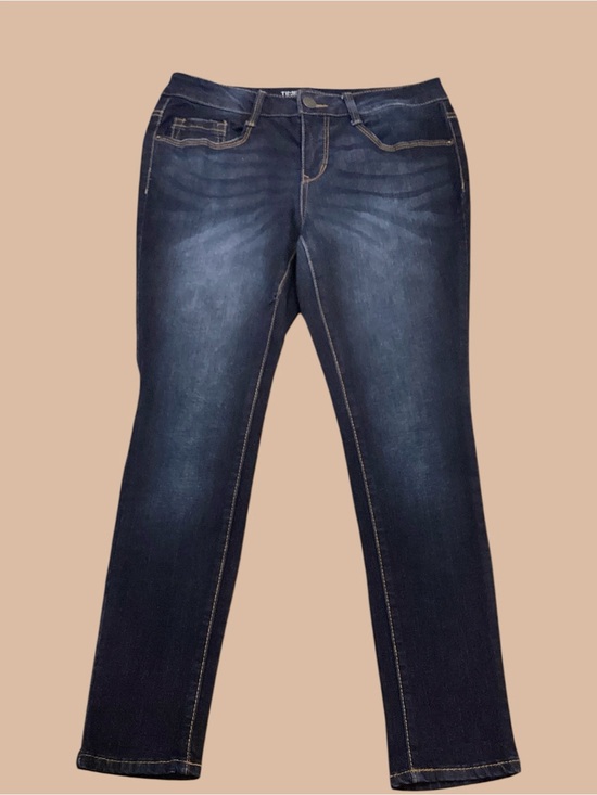 Time and Tru Denim - Time and Tru Dark Blue Straight-Leg Women's Jeans, size 12 Petite 💙